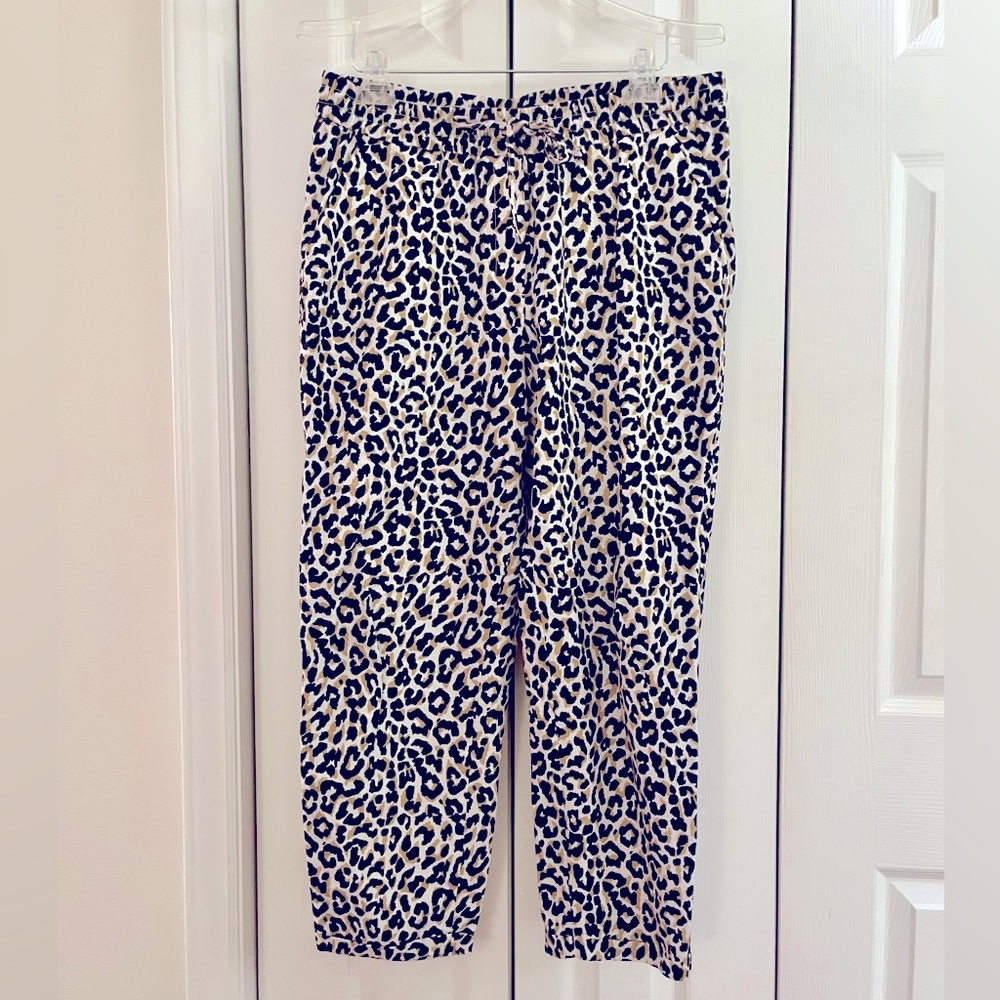 JCrew Leopard Print Joggers